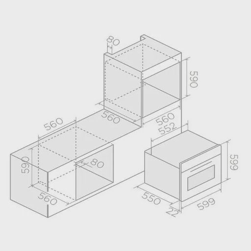 Электрический духовой шкаф Elica VIRTUS MULTI 60 DD BL